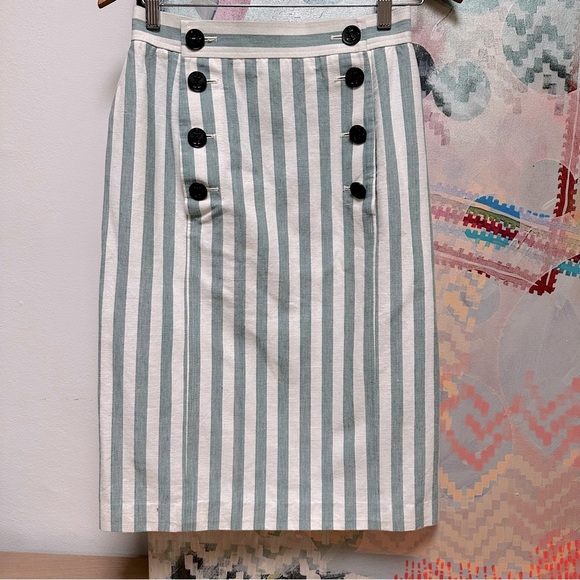 Yves Saint Laurent Dresses & Skirts - Archival Vintage YSL Nautical Striped Pencil Skirt